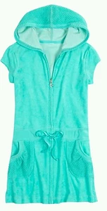 NWT Justice  Crochet  Full Zip Swimsuit Cover-up  size  5 - Picture 1 of 1