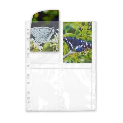 HERMA 100 Fotohüllen Sammelhüllen Postkarten Folien 9x13 Taschen Fotos Postkartenhülle