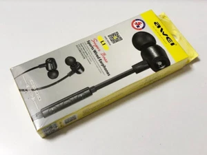 Awei L1 In-Ear Earphone Headphone HiFi Stereo Mic Black 3.5 mm - Picture 1 of 2