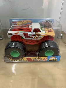 1/24 DIE CAST HOT WHEELS MONSTER JAM TRUCK 2019 HW PIZZA WHITE - Picture 1 of 2