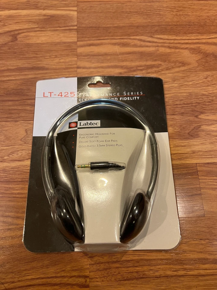 Auriculares intrauditivos ligeros con cable Labtec LT-425 ajustable conector de 3,5 mm NUEVO Foto 1 de 1