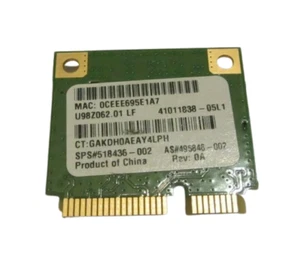HP 495846-004 WLAN Mini PCIexpress Card ATH-AR5B95 802.11b/g/n SPS 580101-00 - Picture 1 of 2