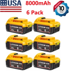 20 Volt Max XR 8.0AH Lithium Ion Battery DCB205 DCB208 DCB200 For DeWalt - Picture 1 of 16