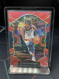 2020-21 Panini Select Concourse Red Wave Prizm D'Angelo Russell #18 - Picture 1 of 2