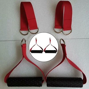 2Pcs Resistance Exercise Tricep Rope Press Handle Fitness Straps Ab Workout - Picture 1 of 12