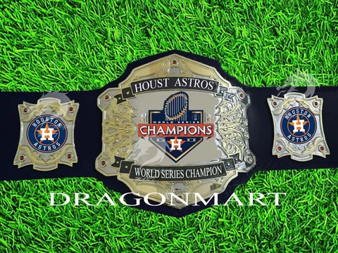 Houston Astros World Series 2022 Championship Belt MLB Wrestling Belt Adult Size Cover