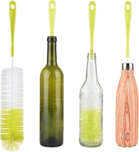 Bottle Cleaning Brush Set - Long Handle Bottle Cleaner for Washing Narrow Neck - Picture 1 of 8