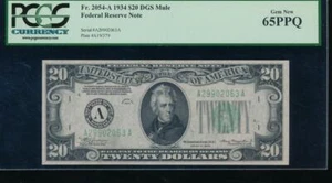 AC 1934 $20 Boston FRN PCGS 65 PPQ Fr 2054-A gem uncirculated! - Picture 1 of 2