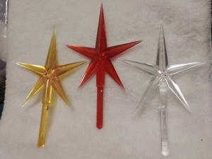 3 Pack Modern Large Stars for Ceramic Christmas Tree Topper - Picture 1 of 4
