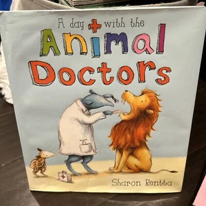 A Day with the Animal Doctors Hardcover Sharon Rentta - Foto 1 di 2