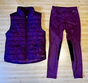 Kerrits Kids Vest Horse And Riding Pants, Design Winter Whinnies Size L NEW - Picture 1 of 6