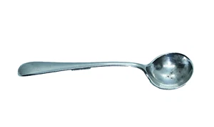 FULLY HALLMARKED ENGLISH STERLING SILVER OPEN SALT SPOON 1912 af - Picture 1 of 8