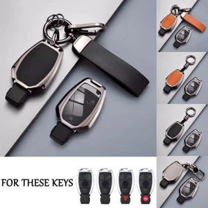 Zinc Alloy TPU Car Key Case Cover For Benz C E S CLA GLK GLA CLS CLK W204 W203 - Picture 1 of 20