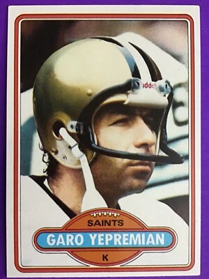 1980 TOPPS FOOTBALL SET BREAK CARD #  235 Garo Yepremian  NM/MT - Image 1 of 2