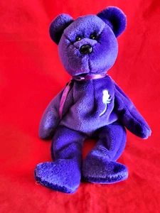 Ty Beanie Baby - PRINCESS Diana Bear 1997 RARE & RETIRED- MINT-No Hang Tag - Picture 1 of 8