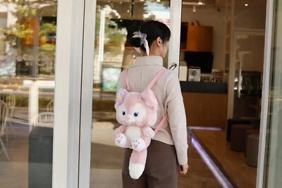 36厘米LinaBell毛绒背包粉红色狐狸风格娃娃Duffy's Friend女孩礼品袋 — 第 1/4 张图片