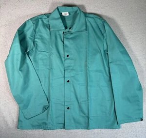 Vintage USA Anchor Brand Size Large Kelly Green Long Sleeve Pearl Snap Button Up - Picture 1 of 14