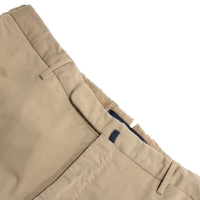 Pantalones chinos/informales Incotex nuevos con etiquetas talla 54 (38 EE. UU.) ajustados en algodón beige liso Foto 1 de 4