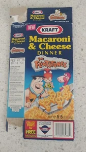 Vintage NEW Kraft Macaroni & Cheese SNACK BOX The Flintstones 1993 Hanna Barbera - Picture 1 of 2