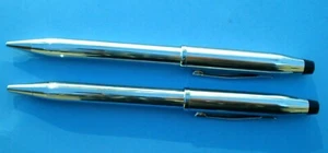 CROSS LUSTROUS CHROME Pen & Pencil Set Twist Action in Box - Picture 1 of 12