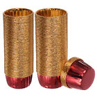 Red Gold Cupcake Cups, 100pcs Aluminum Foil Standard Cupcake Liners