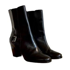 Cole Haan perfect black short boots women 8.5 - Picture 1 of 8