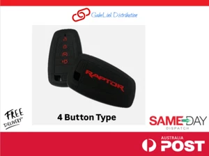 Ford Next Gen Ranger Raptor Remote Start Key Cover (2022+) 4 Button Red &Black - Bild 1 von 2
