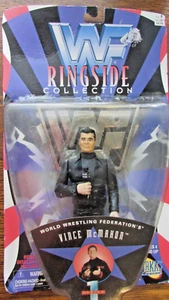 FIGURA DE LUCHA LIBRE WWF VINCE MCMAHON 1997 JAKKS PACIFIC COMO NUEVA EN TARJETAS - Imagen 1 de 1
