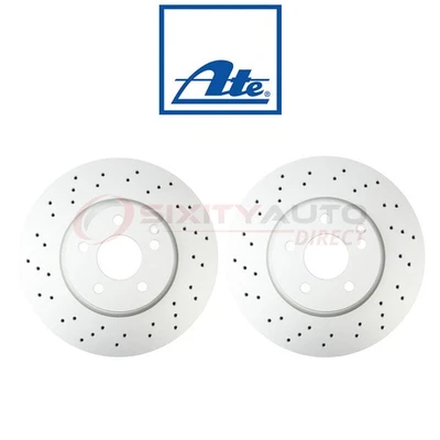 2 pc ATE Front Disc Brake Rotor for 2013-2017 Mercedes-Benz E400 - Braking bk Foto 1 de 4