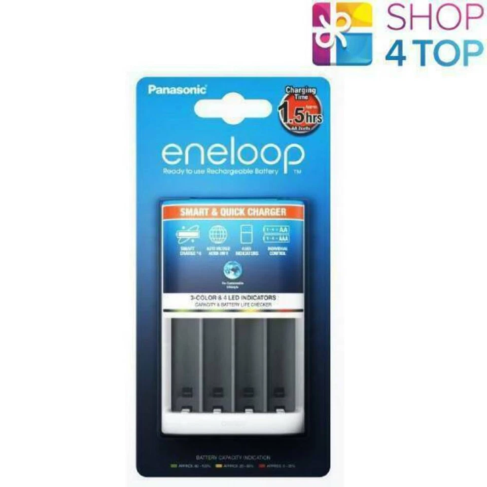 Panasonic Eneloop Smart Ladegerät Bq-Cc55E Cc16 für Aa-Aaa-Batterien NEU - Bild 1 von 1