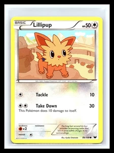 💥 Lillipup - 86/108 - Pokemon Dark Explorers Black & White Card Non Holo - Picture 1 of 2