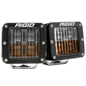 Rigid 50482 D-Series PRO SAE Yellow White Fog LED Lights Pair Kit Set Universal - Foto 1 di 11