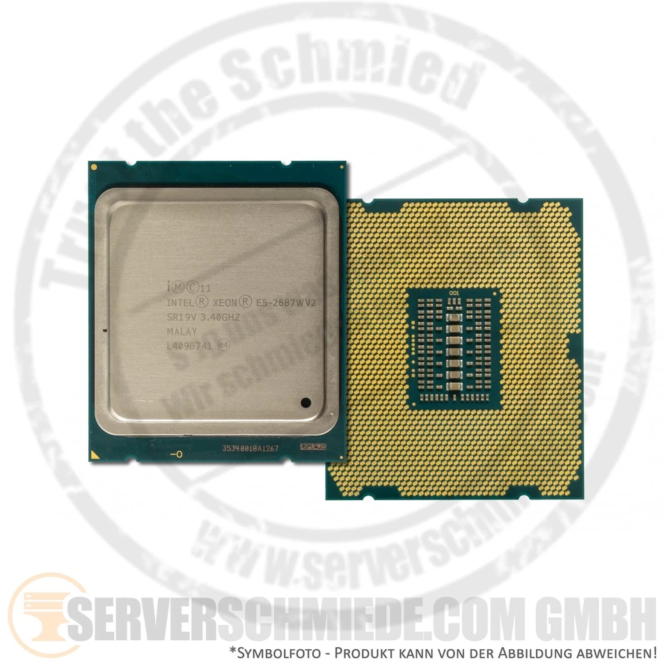 Intel Xeon E5-2687WV2 SR19V 8C Server Prozessor 8x 3,40 GHz 25MB Cache 2011 CPU - Bild 1 von 1