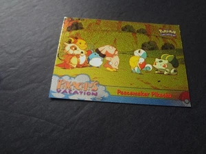 1999 Topps Pokemon First Movie Peacemaker Pikachu Silver Foil #46 Black Logo - Picture 1 of 2