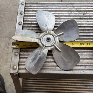 Vintage 10” Aluminium Lüfterblatt passend für 1/4” Welle - Bild 1 von 6