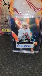 EMMETT MOREHEAD 2025 LEAF OPTICHROME AQUATIC AUTOGRAPH 1/1 MINNESOTA - Picture 1 of 2