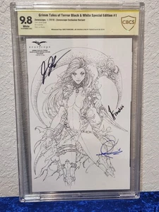 Grimm Tales Of Terror Black & White Special Ed #1 ~ 3X Signed W Tedesco CBCS 9.8 - Picture 1 of 3