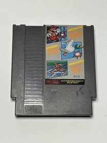 Nintendo NES Super Mario Bros/Duck Hunt/Track Meet Cartridge Only - Auth, Tested