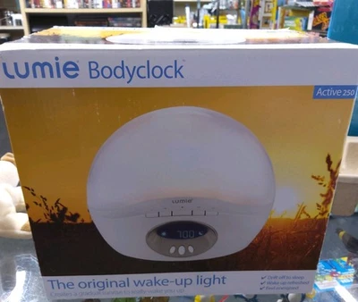 Lumie Bodyclock Active 250 Gradual Wake up Light Sunrise Alarm Clock Radio - Image 1 of 4