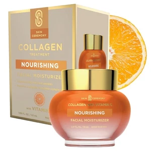 Collagen & Vitamin C Moisturizer - Brightens Skin, Reduces Fine Lines & Wrinkles - Picture 1 of 7