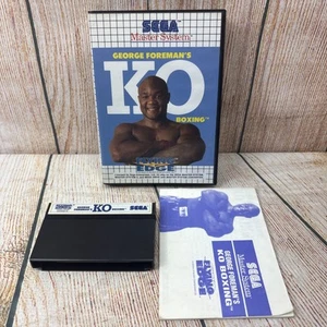 George Foreman’s Ko Boxing Sega Master System Complete With Manual (PAL) - Picture 1 of 9