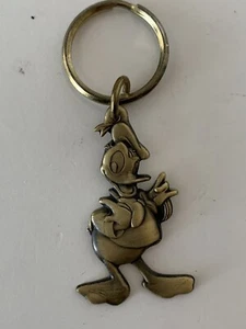 Disney Donald Duck Brass Keychain Bag Charm Taiwan - Picture 1 of 6