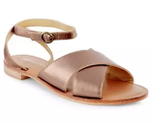 EMU Australia Women's Banrock Leather Ankle Strap Sandal, Bronze - Picture 1 of 4