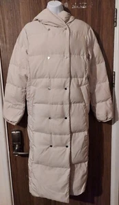 ESPRIT Cream Reversible Longline Padded Coat - L - £150 - Picture 1 of 10