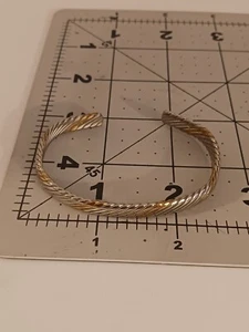 VINTAGE SERGIO LUB MAGNETIC CUFF BRACELET HEALING BRACELET FINE ROPE DESIGN RARE - Picture 1 of 5