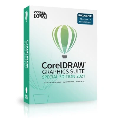 Corel DRAW Graphics Suite Special Edition 2021 OEM +AfterShot+PhotoMirage #DVD - Bild 1 von 4