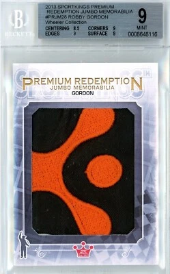 2013 SPORTKINGS PREMIUM REDEMPTION JUMBO MEMORABILIA 1/1 ROBBY GORDON BGS MINT 9 - Image 1 of 2