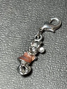 Disney Minnie Mouse silberfarben Emaille rosa Kleid Reißverschluss Ziehen Anhänger - Bild 1 von 6