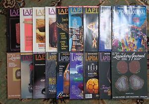 Lapidary Journal Lot of 18 - 1990s 1980s, jewelers, gem cutters, stone crafts