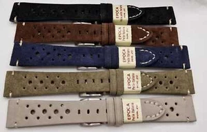 CINTURINO VERA PELLE ITALIANA VINTAGE STYLE RACING SCAMOSCIATO mm18-20-22 - Imagen 1 de 9